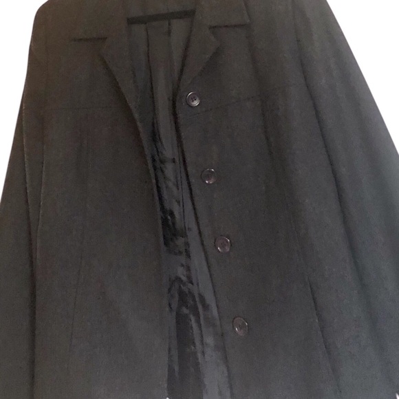 SANDRO wool jacket blazer pockets SZ 12 luxury designer VTG charcoal grey - Picture 9 of 10